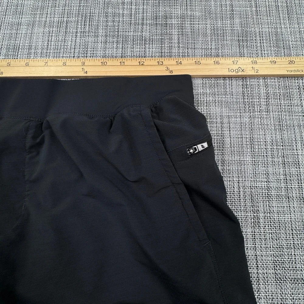 Fabletics Men's Lined Athletic Shorts Black Approx Medium Training Zip Pocket